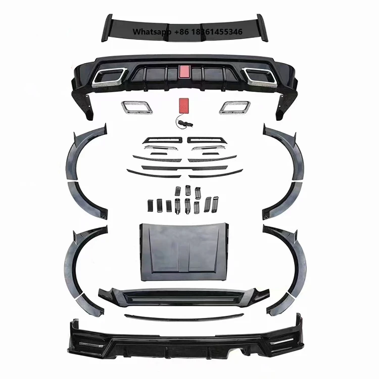 

Dry Carbon Fiber Lip Side Skirt Rear Diffuser Rear Spoiler Body Kit for Wey Tank 500