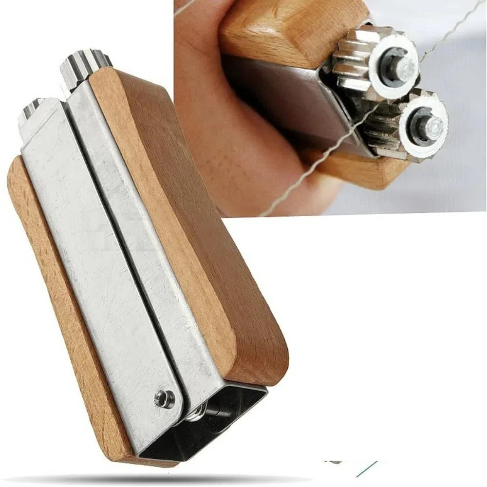 

Stainless Steel Beekeeping Wire Tensioner Tension Wire Professional Frame Crimper Wooden Handle Durable Wire Tightener Beehive
