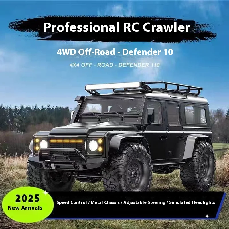 1:16 Rc Crawler Rc Offroad 4x4 modelo de simulación coche de escalada vehículo todoterreno Rc de alto rendimiento con diseño realista para niño