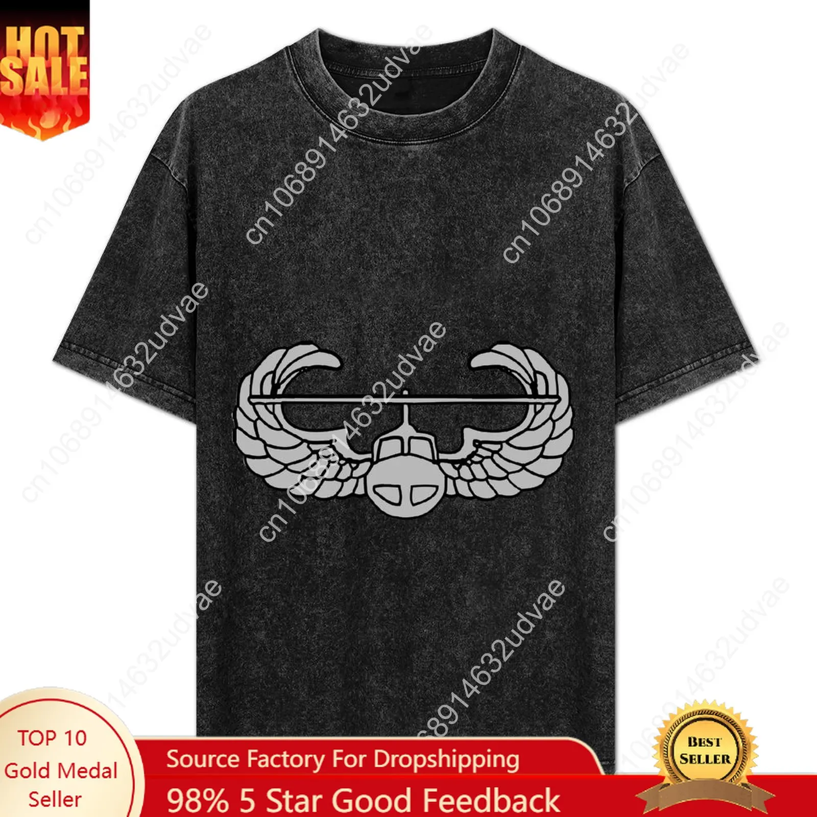 

Air Assault Wings Retro T shirts mans womans Vintage Tshirt cotton Short sleeve T-shirt soft Custom tops Unisex clothes tshirt