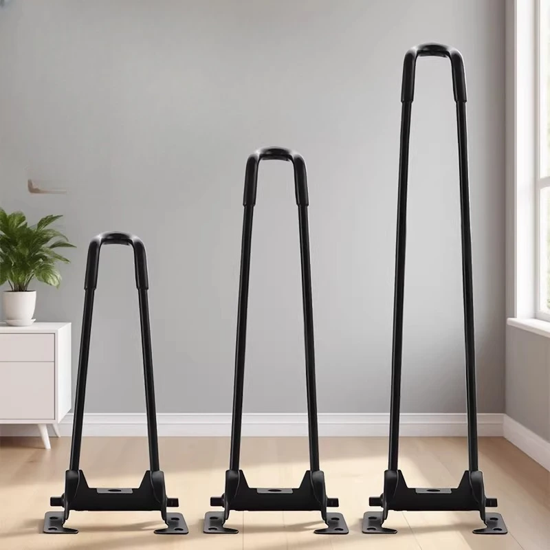 Folding Camping Table Leg Bracket,Non-Slip Rubber Base Metal Stand,Portable 90 Degree Foldable Support Feet for Outdoor & Garden
