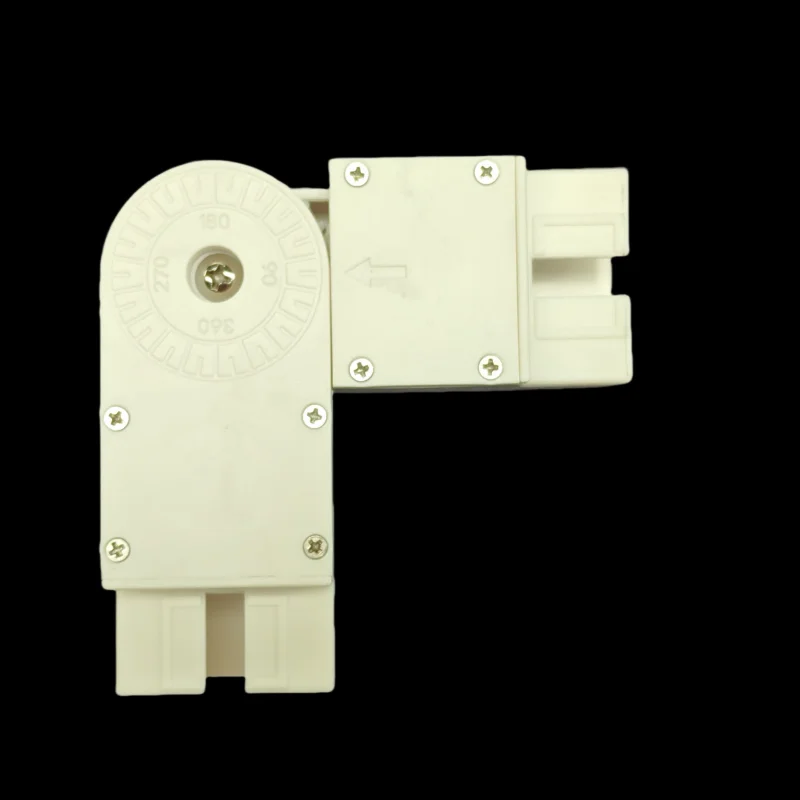 Curved Motorized Curtain Track Jointer 90-270 Degree Adjustable Easy To Use and Durable.