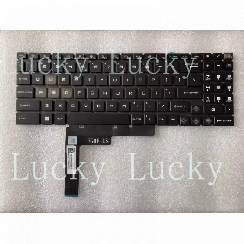 F New US Keyboard for MSI Raider GE68HX 13VF Vector GP68HX 16 HX 14VFG MS-15M1 MS-15M2