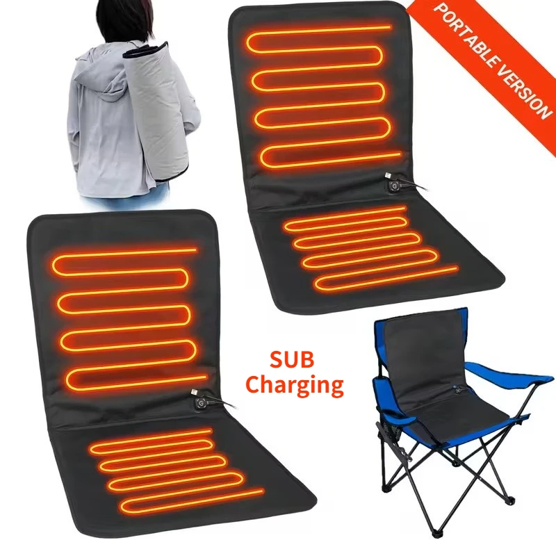 

Winter USB Heated Seat Cushion Waterproof 3 Temperature Settings Heating Pad Office Outdoor Car Bed Heating Cushion 90cm 43cm