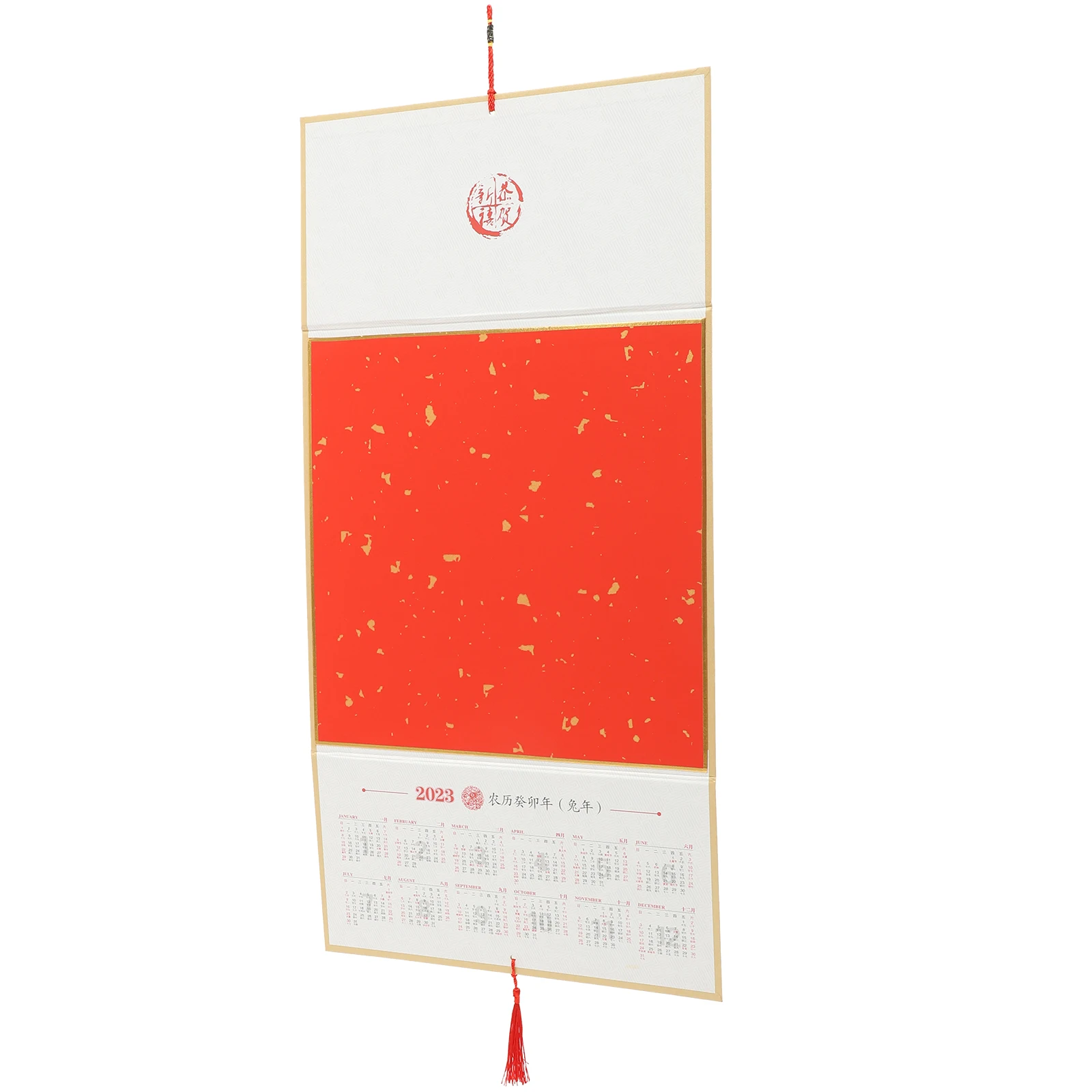 

2023 Rabbit Year Lunar Calendar Chinese Style Wall Calendars Blank Hanging Home Thick Paper Traditional Bedroom Office