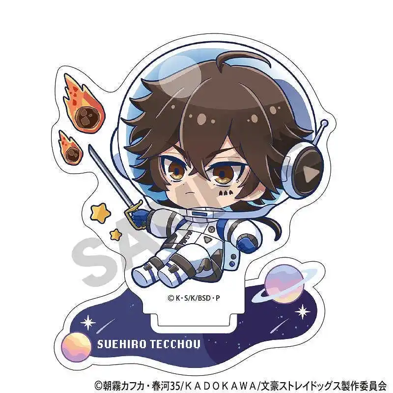 ‌Bungo Stray Dogs‌ Japanese Anime Peripherals Astronauts Cute Version Acrylic Stand Collectible Desk Ornaments Creative Gifts
