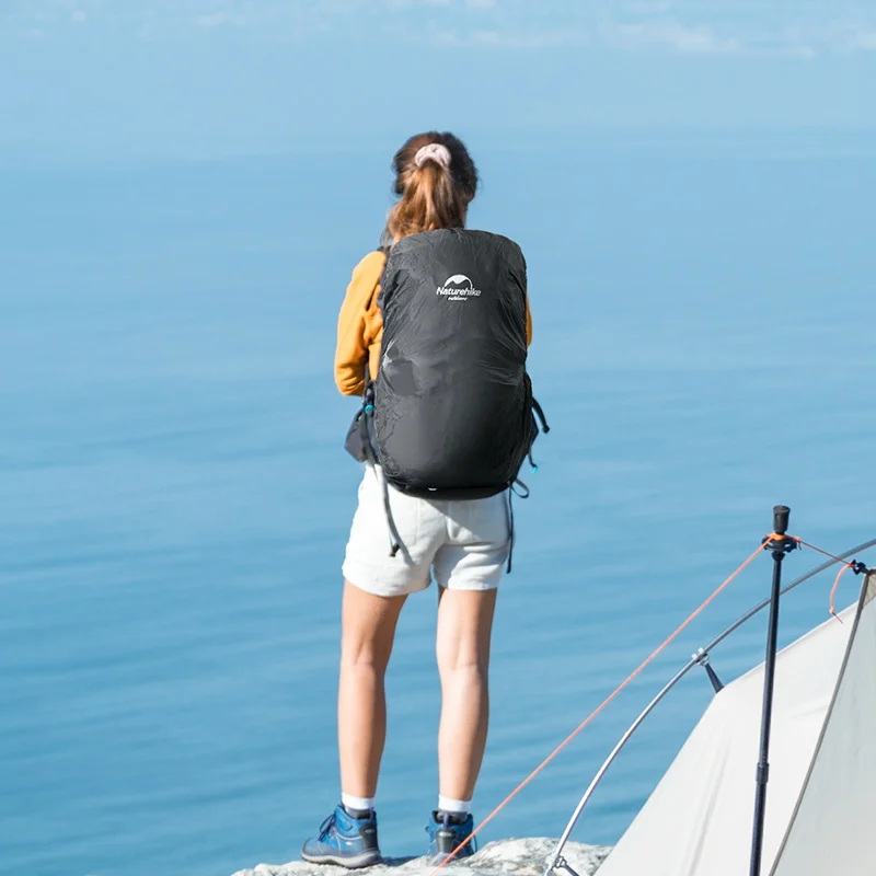 

Naturehike водонепроницаемый нейлоновый чехол для рюкзака для спорта на открытом воздухе 35-75L походная сумка для скалолазания дождевик NH19PJ041