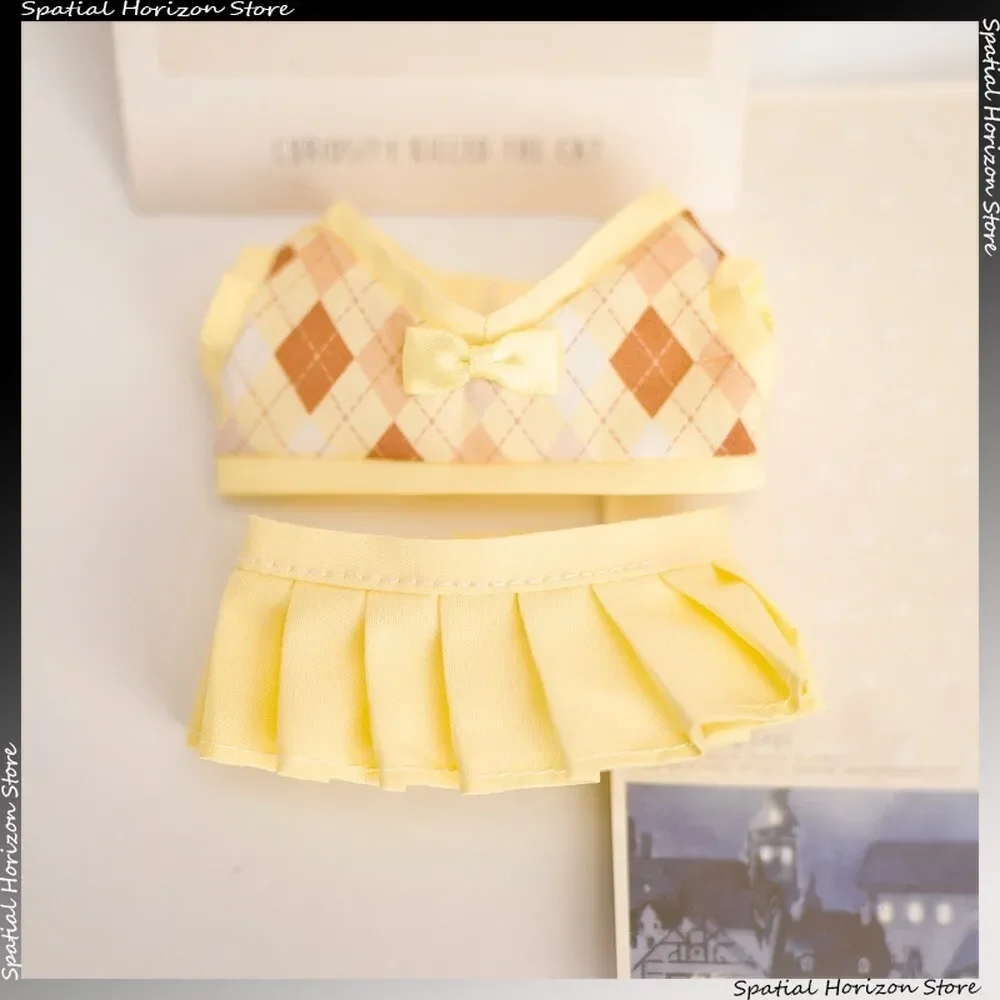 15/17/20 cm Britische Uniform Mini Puppe Kleidung Labubu I II Idol Puppen JK Set Korea Kpop SVT Plüsch Puppe Kleidung Zubehör