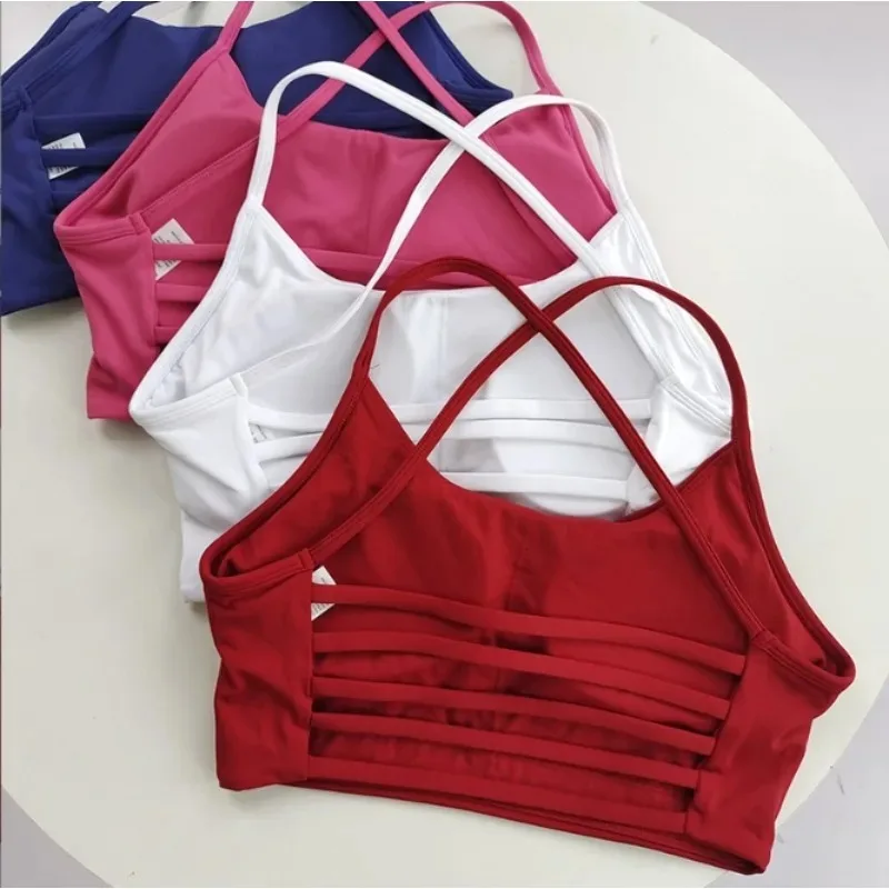 

Quick-Dry Backless Yoga Clothes Running Bra Push Up Workout Brassiere Fitness Gym Crop Top Women Shockproof Sport Bra