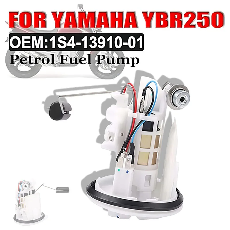 

Motorcycle Fuel Pump Assembly Pumping Tank Gasoline Transfer Pump For YAMAHA YBR250 YBR 250 2007 1S4-13910-01 Moto Accessories