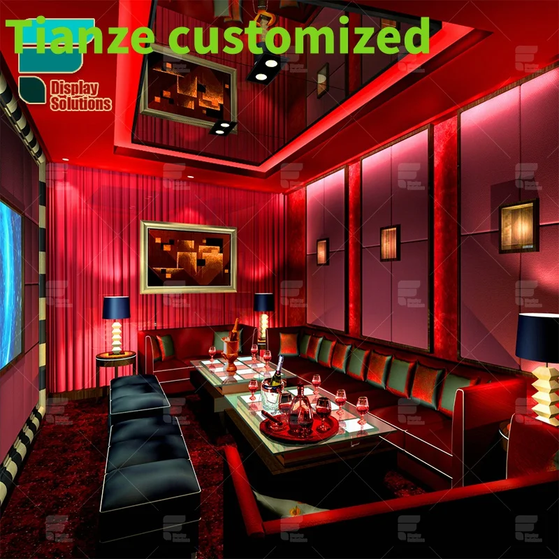 

{customized}New design wooden bar nightclub furniture bar showcase back bar showcase