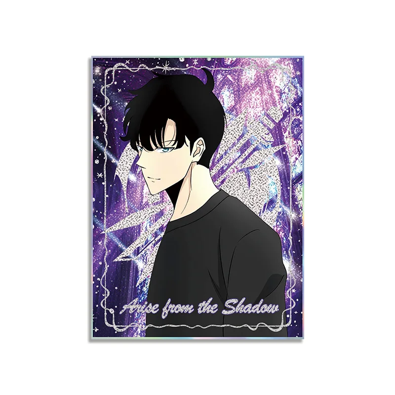 Solo nivelamento 2 acrílico duplo flash papel sung jinwoo figura cor papel colecionável sun suho acessório bery figura decoração brinquedos