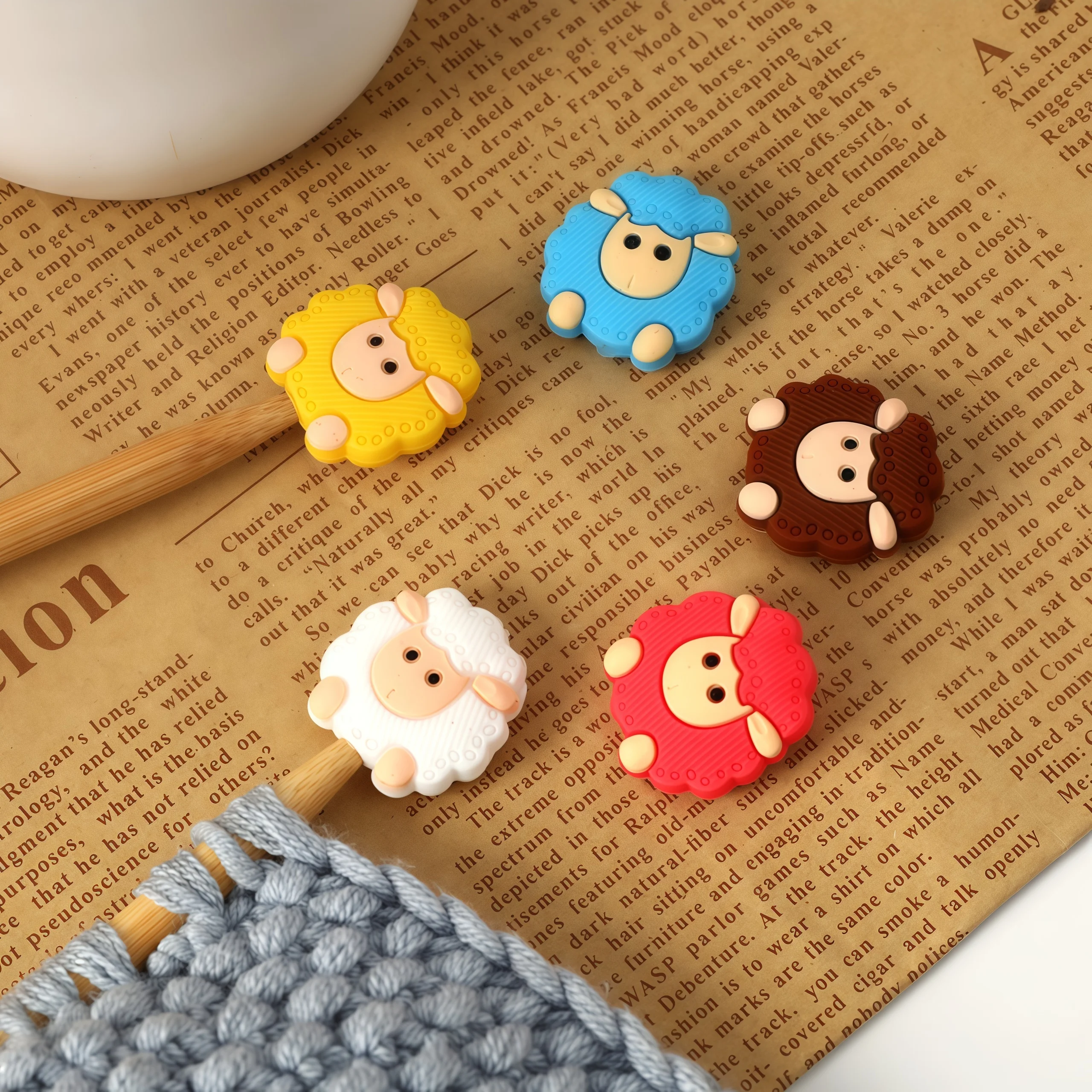 4/6 adet silikon küçük koyun ö - Stitch Marker Ring incelemesi ve fiyatı