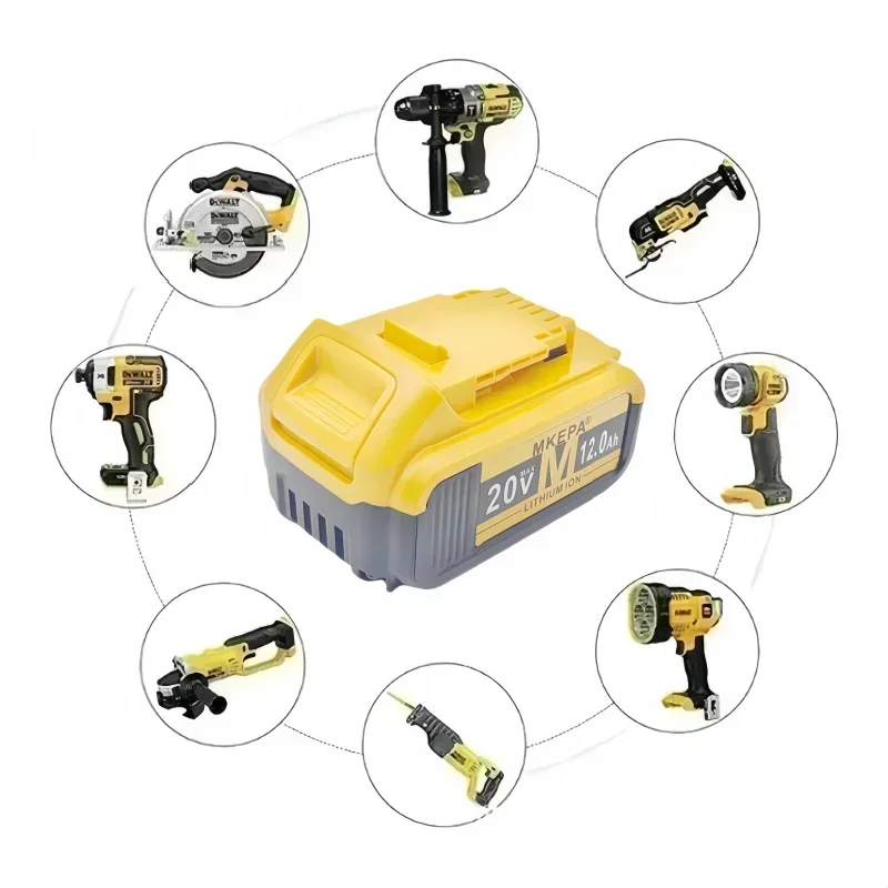 Novo 100% original 12000mah 20v para bateria de ferramenta elétrica dewalt lpega dcb206 20v bateria dcb205 dcb200