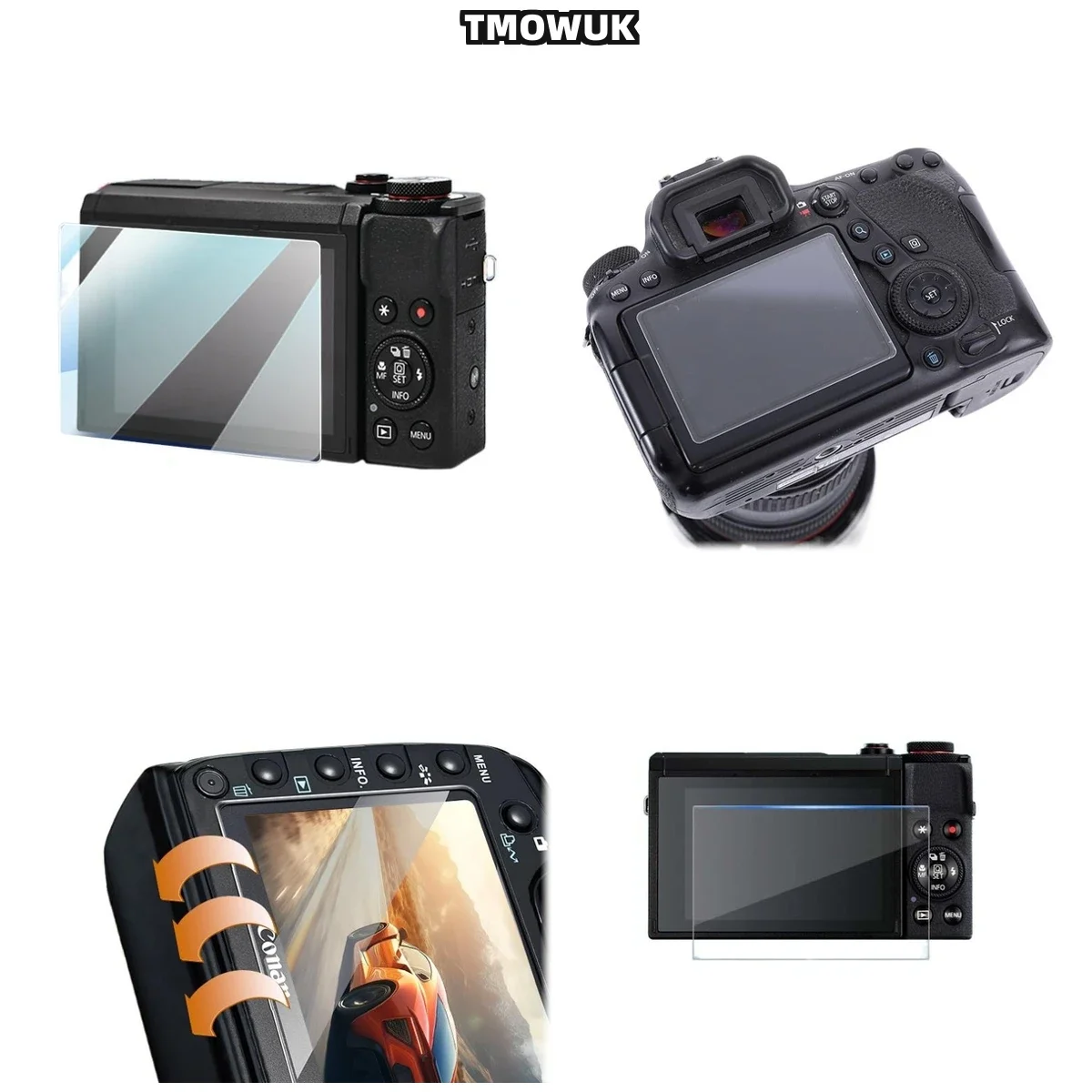 For Canon G7X3 850D M200, Durable 9H Glass Screen Guard, Superior Clarity Protective Covering