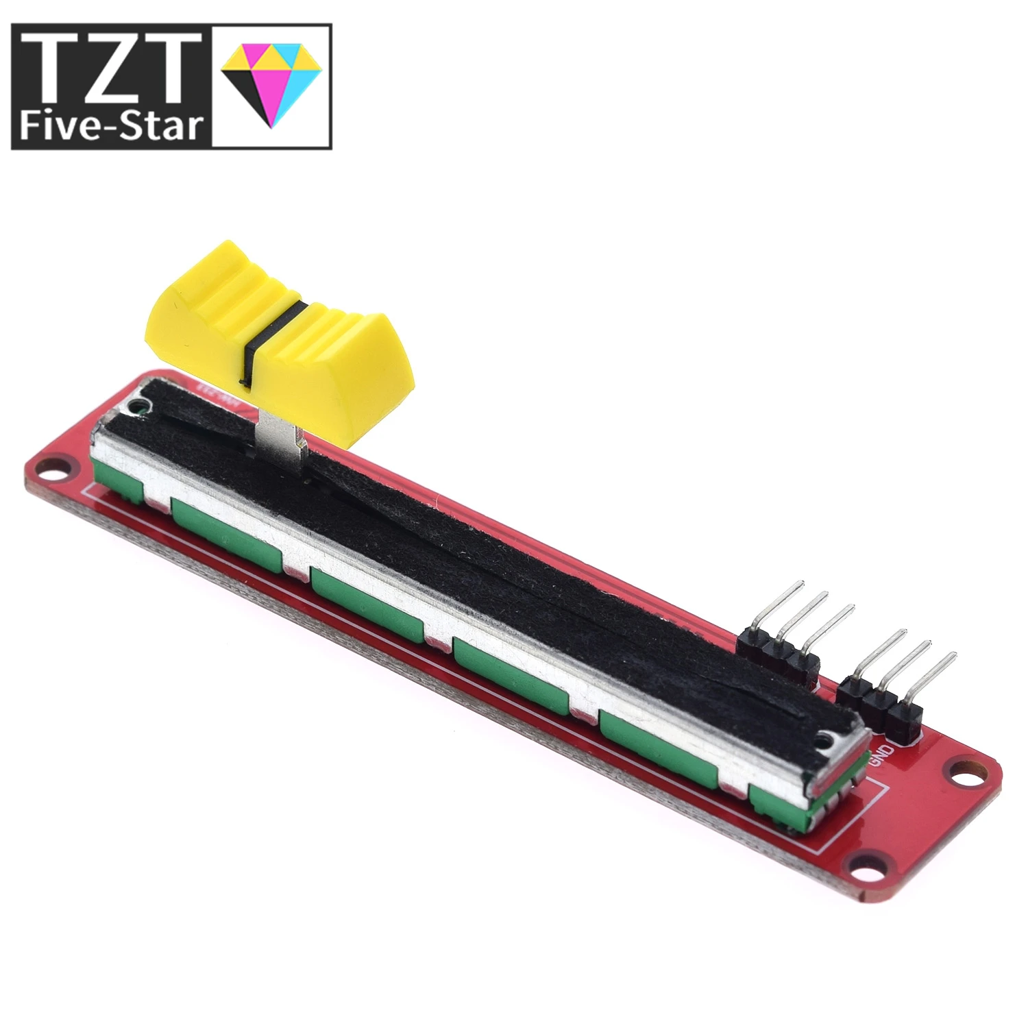 TZT 1/3 قطعة مقياس جهد الشريحة 10K وحدة خطية مخرج مزدوج لكتلة إلكترونية Arduino AVR