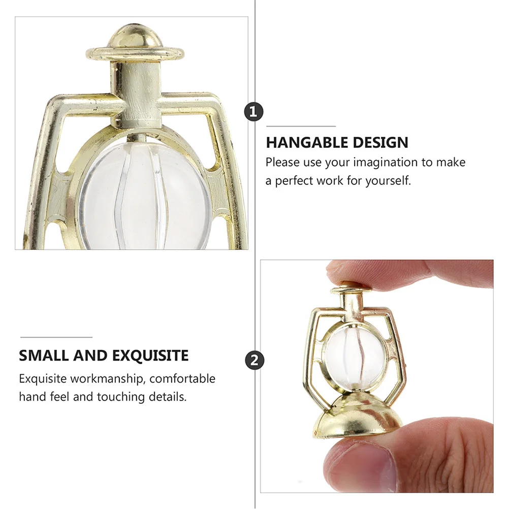 

40Pcs Simulation Oil Light Pendant Fine Process Dazzling False Oil Lamp for Home Festive Christmas Tree Ornament