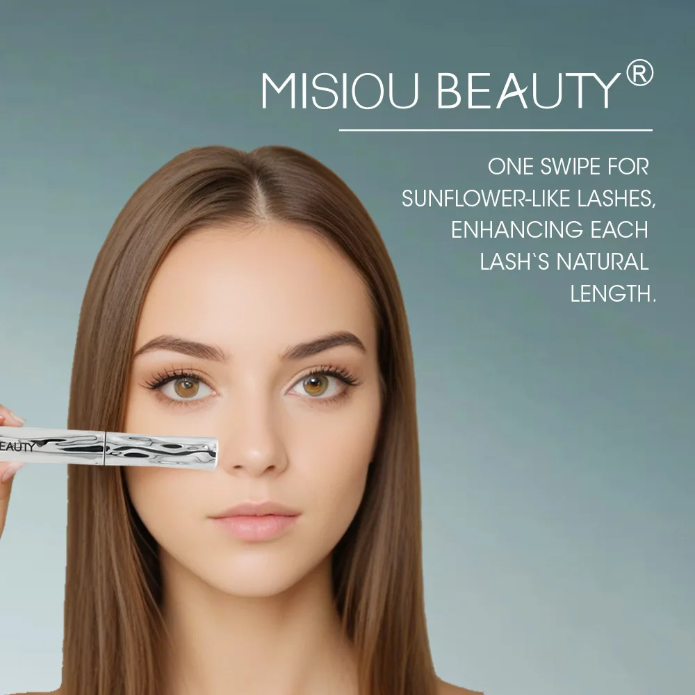 

Natural Look Volumizing Mascara Waterproof Ultra Thin Brush Defined Curls 12H Wear No Irritation Vegan for Daily Office Makeup