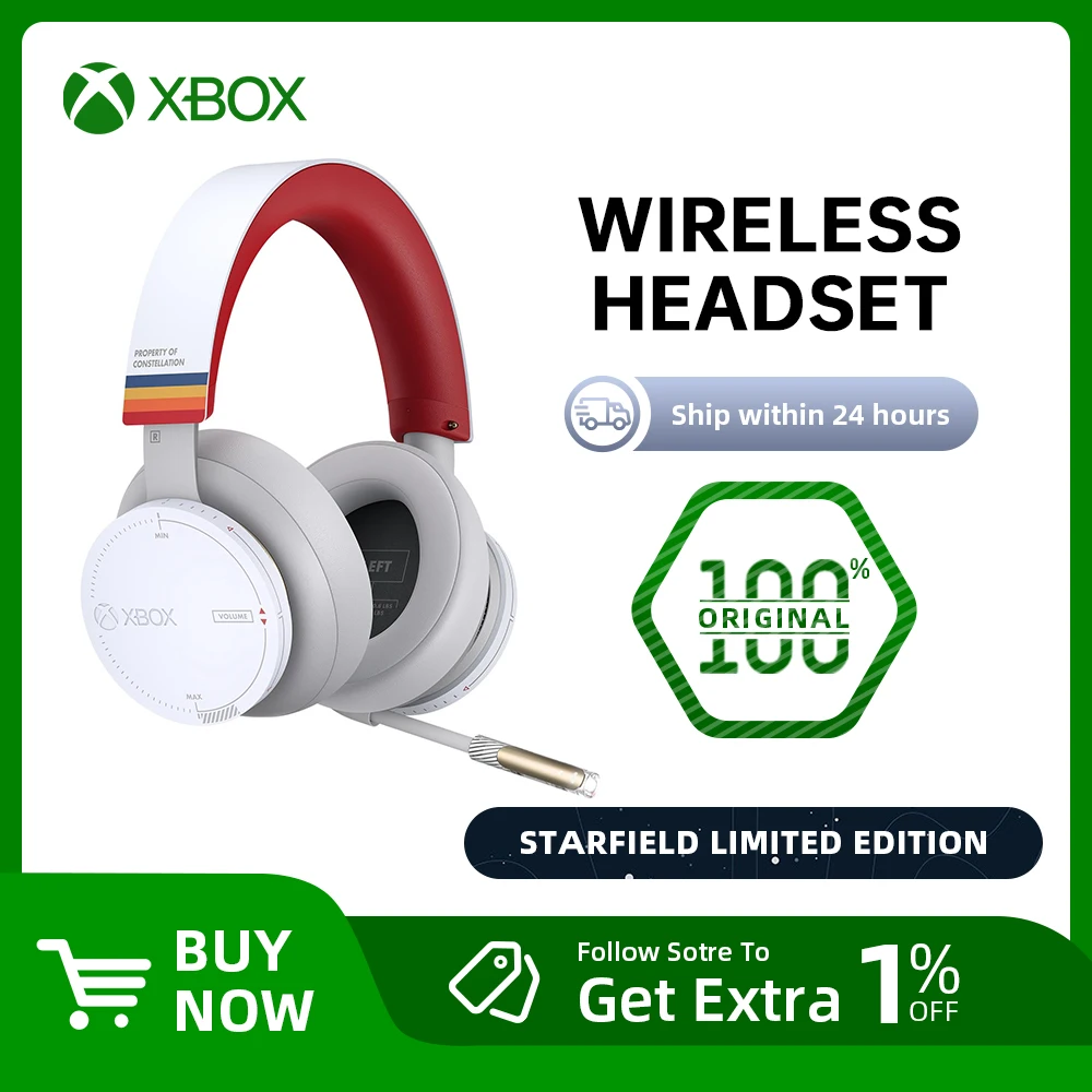 Microsoft Xbox Wireless Headset  - Starfield Limited Edition - for Xbox Series X S, Xbox One and Windows 10