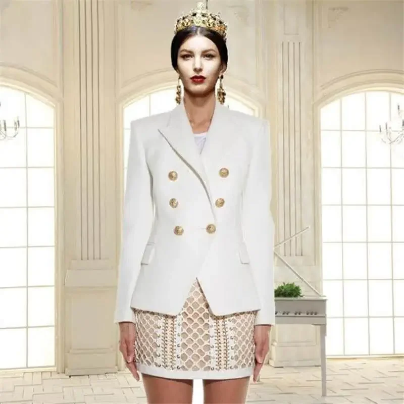 Customizable Autumn New Women'S Outerwear Suit Slim Fit Suit Double Breasted European And American Suit