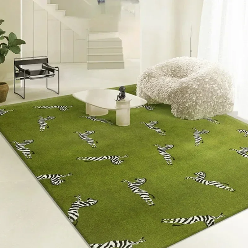 Leopard Decoration Living Room Carpet Large Area Light Luxury Home Coffee Tables Plush Mat Fashion Bedroom Rug Ковер Tapis 러그
