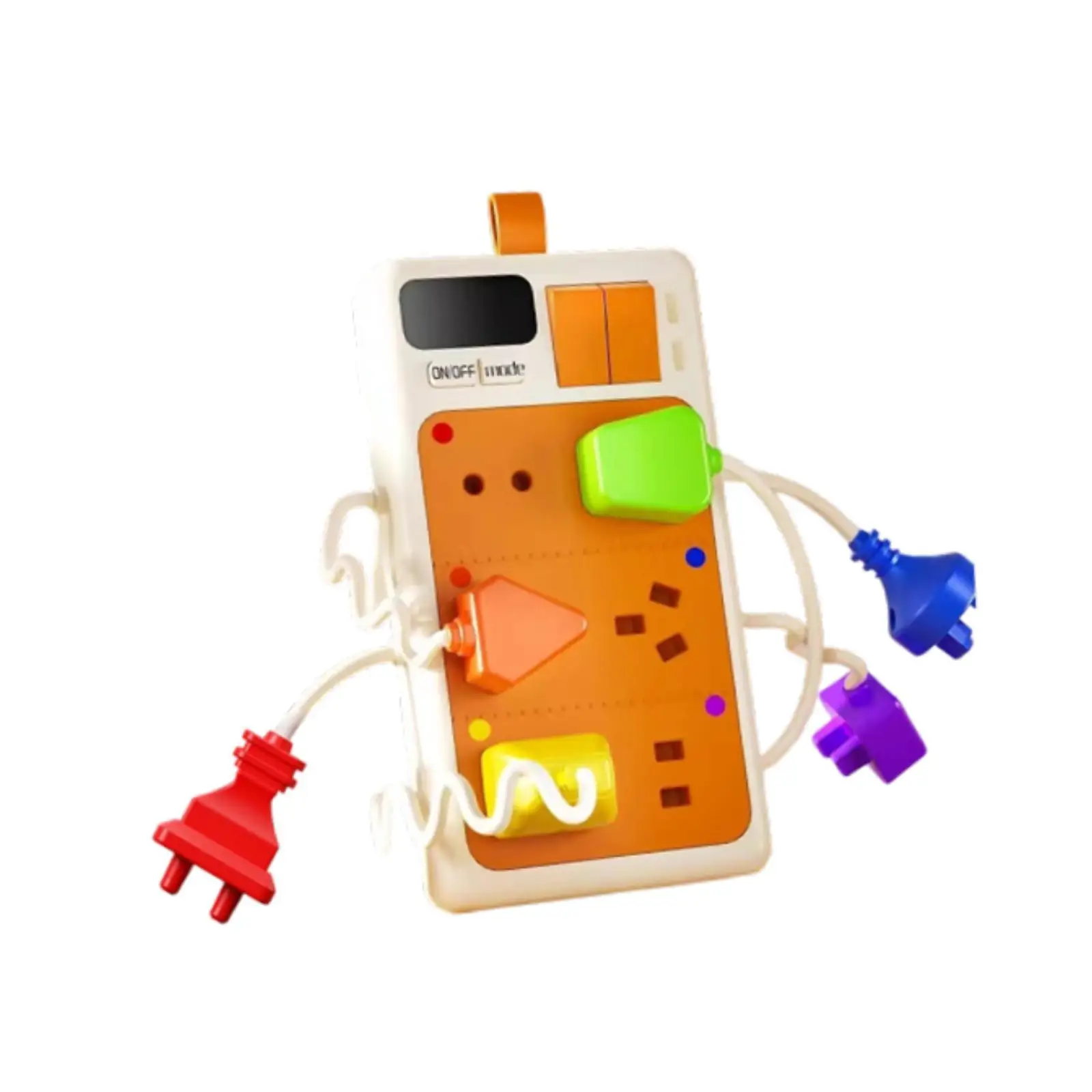 Sensory Plug Outlet Realistic Power Strip Sensory Toy Multicolor for Kids Educational Activities and Play