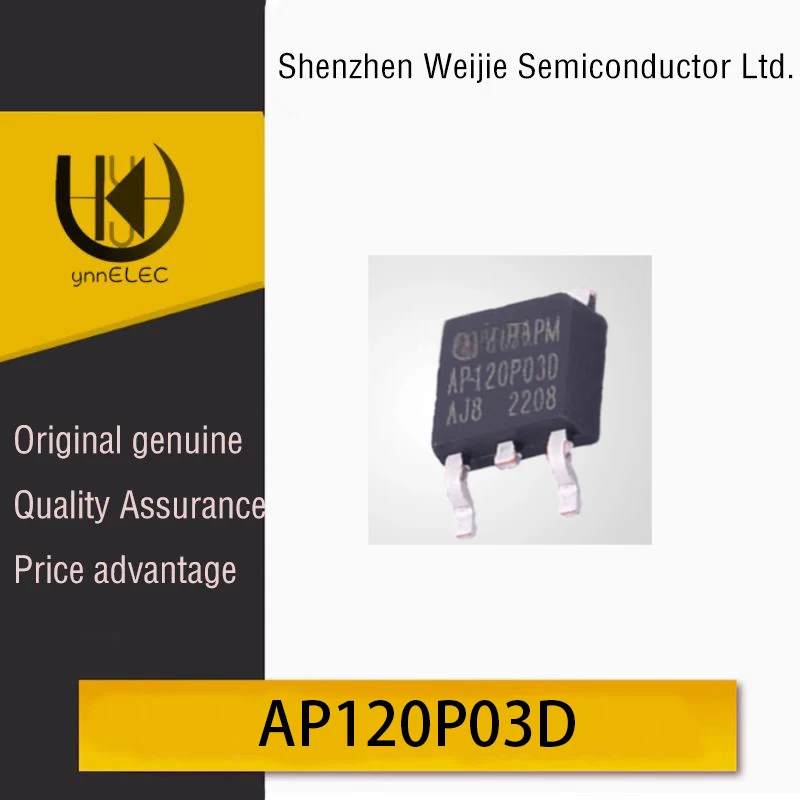 Brand New Original AP120P03D MOSFET Chip P-Channel 30V 120A TO252 Package