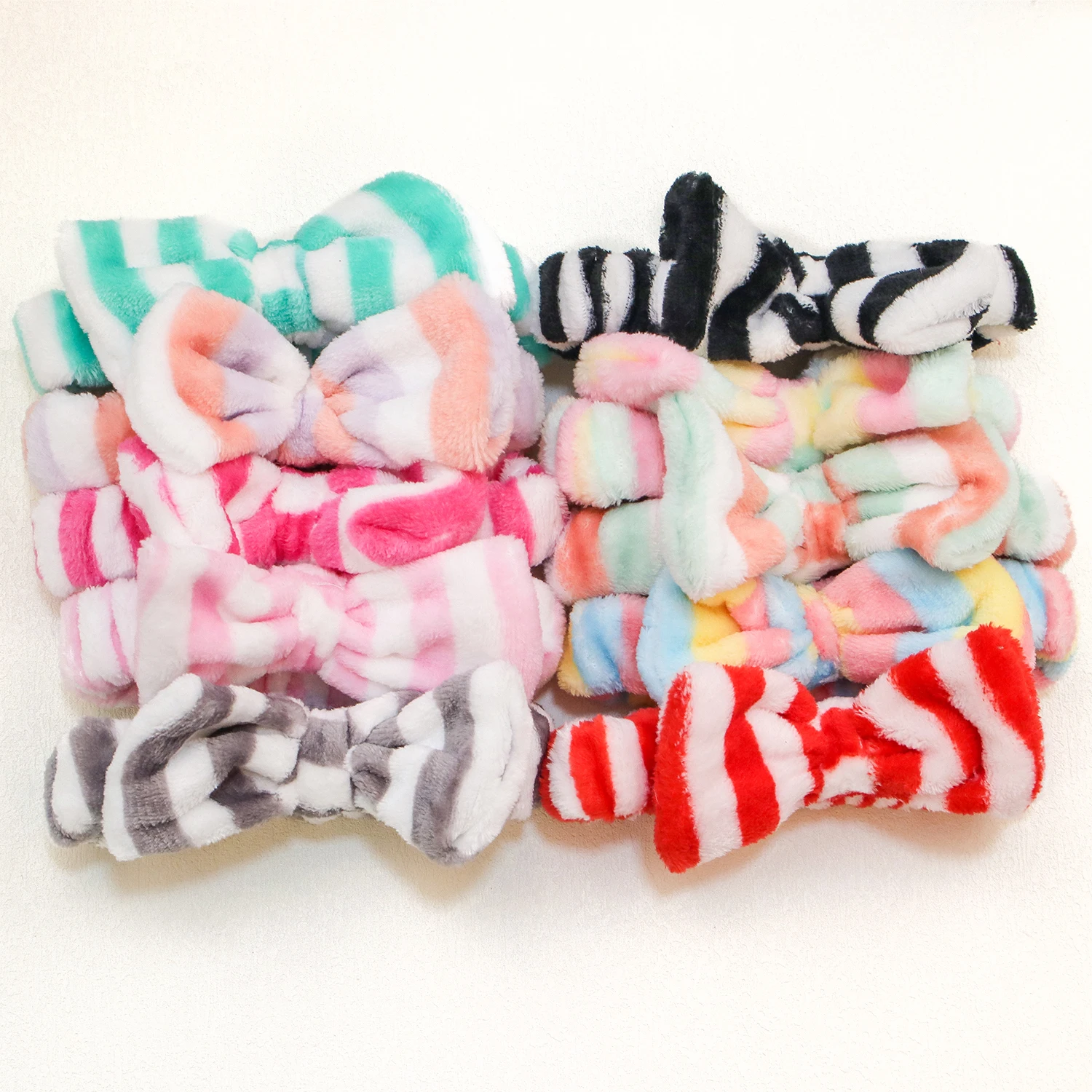 Fashion Coral Fleece Headbands Soft Elastic Spa Facial Hairband Girls Wash Face Head Wear Makeup Headband Women Hair Accessories