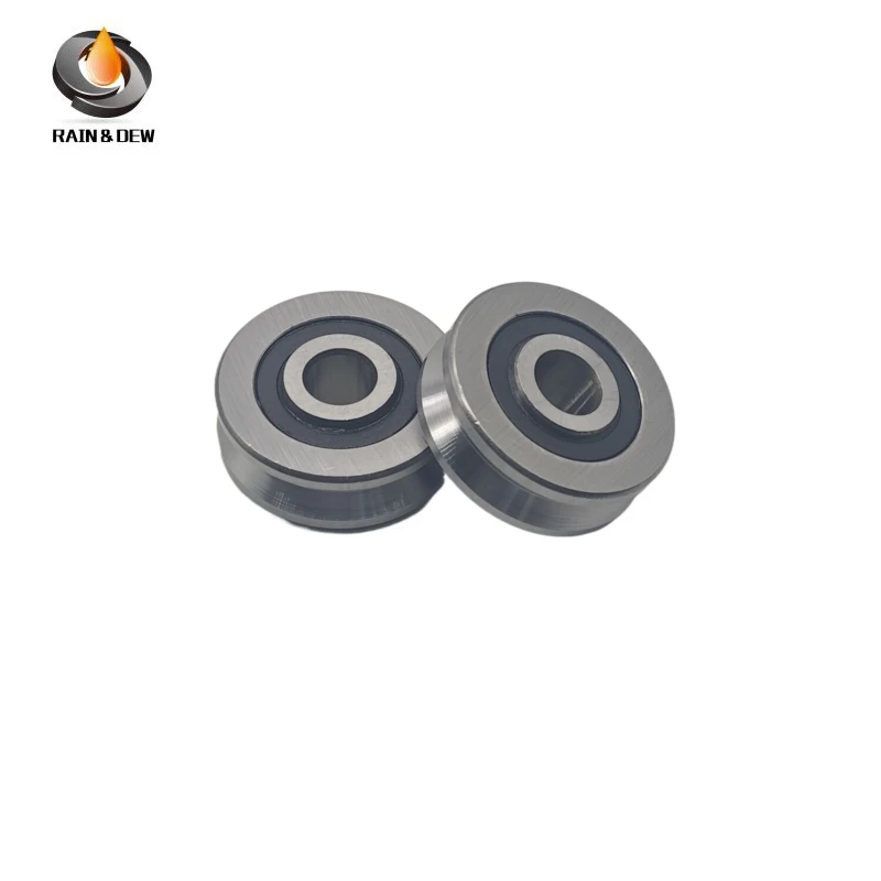 2PCS V10371214ZZ 10X37X14 mm V Nut Kugellager Guide Track Rlooer Lager