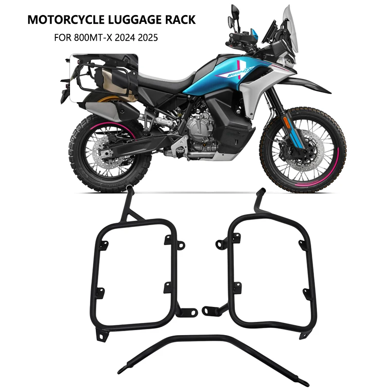 For CFMOTO 800MT-X 800 MT-X 800MTX MTX800 2024 2025 Rear Luggage Rack Cargo Side Panniers Rack Luggage Saddlebag Carrier Bracket