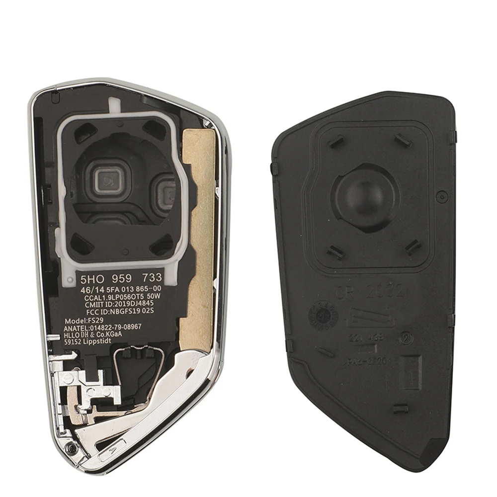 jingyuqin 3-Tasten Fernbedienungsgehäuse für Volkswagen Golf 8 für VW Smart Card Case KD HZ25 ZA25 Fernbedienungsgehäuse – Detail 4