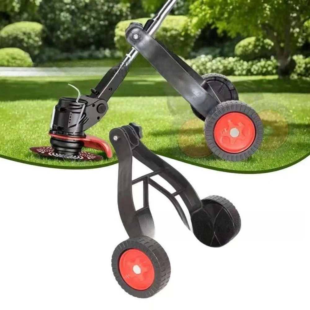

Quick Change Lawn Trimmer Accessories Gardening Tools Universal Adjustable Support Wheel Removable Auxiliary Wheel
