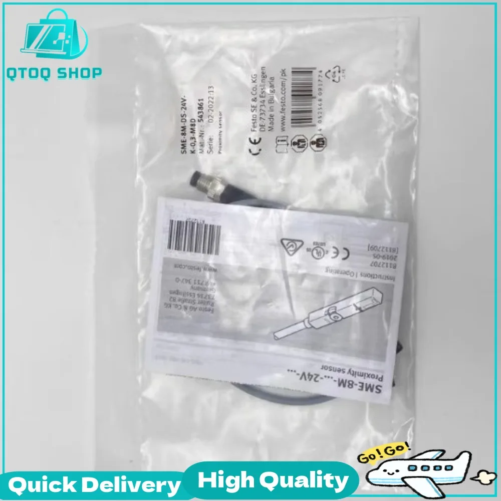 SME-8M-DS-24V-K-0.3-M8D 543861 FESTO Type Cylinder proximity travel magnetic switch sensor with M8 aviation plug