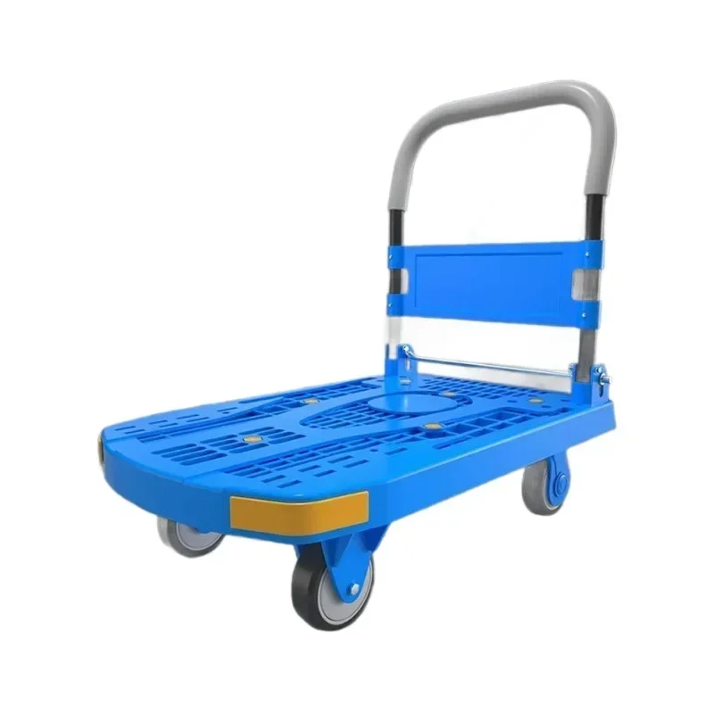 Internet Celebrity Flat Truck Four-wheel Silent Wheel Thickened Trolley Hollow Trolley, Super Lightweight Premium