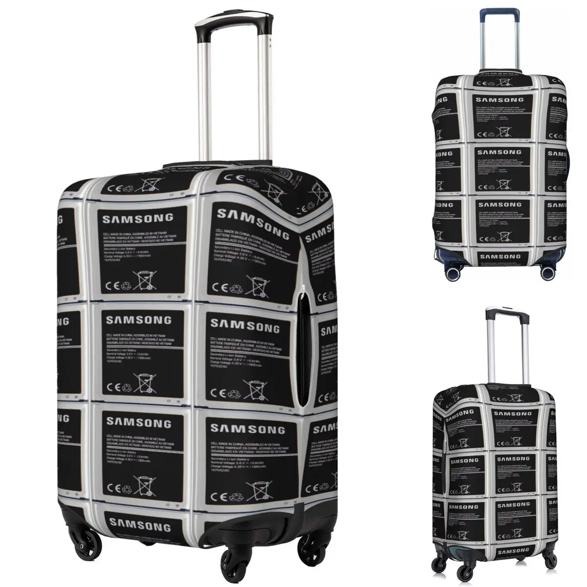 Swollen Battery Premium Suitcase Cover Protection Elastic Trip Luggage Protector Covers for 18-32 Inch