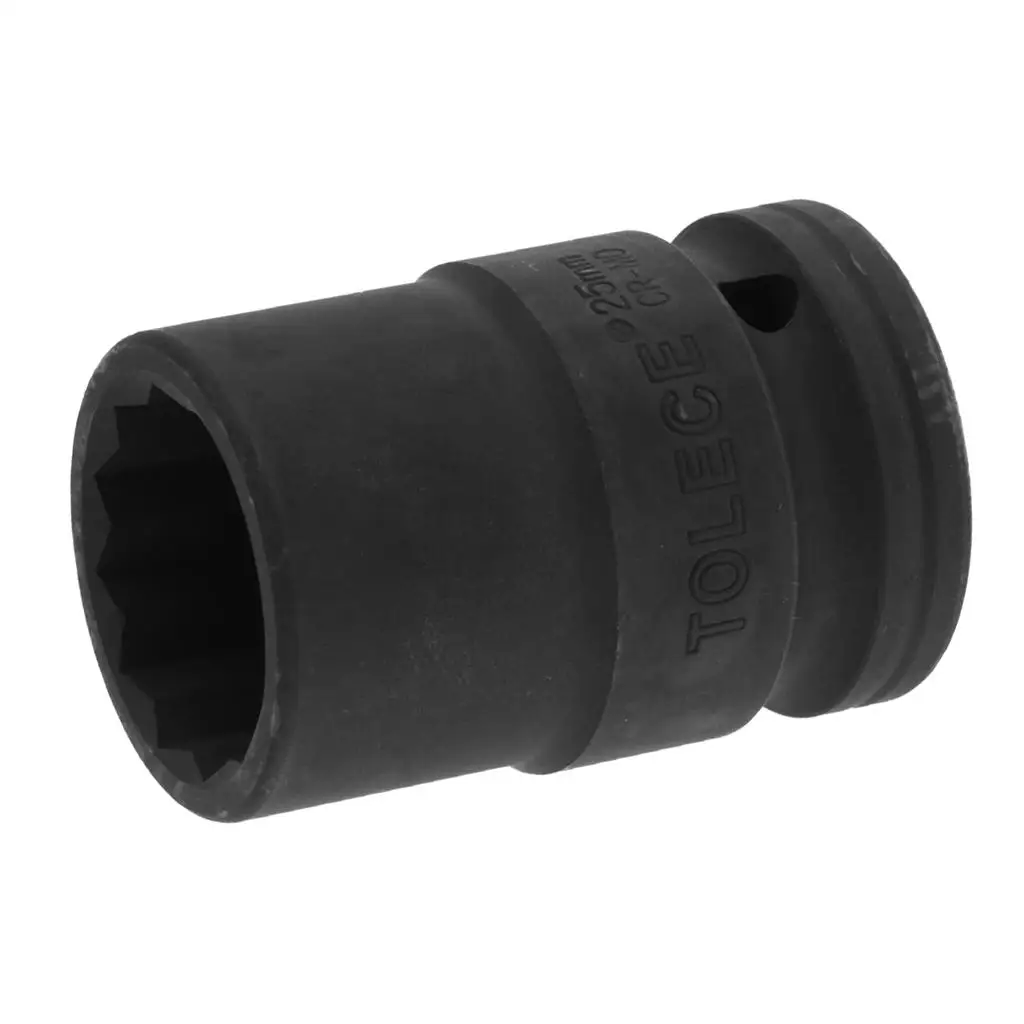 

Heavy Duty 25mm Metric Impact Socket with 3/4 inch Drive, , Black