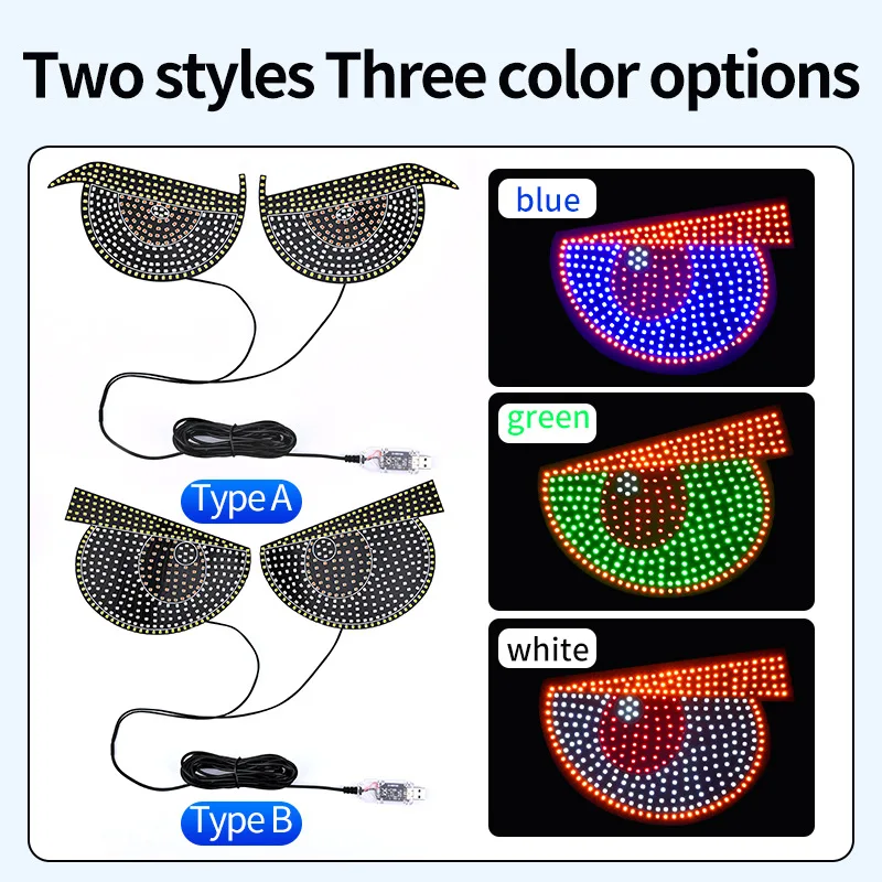 ضوء تحذير السيارة LED الديناميكي - شاشة تنبيه مضادة للتصادمات عالية الكثافة للزجاج الأمامي/الخلفي، تحذير جرافيكي #4