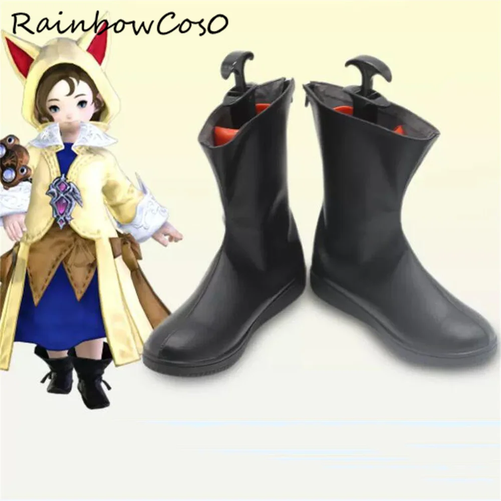 Krile Mayer Baldesion FINAL FANTASY XIV FF14 FFXIV Cosplay Shoes Boots Game Anime Party Halloween Christmas RainbowCos0 W4107