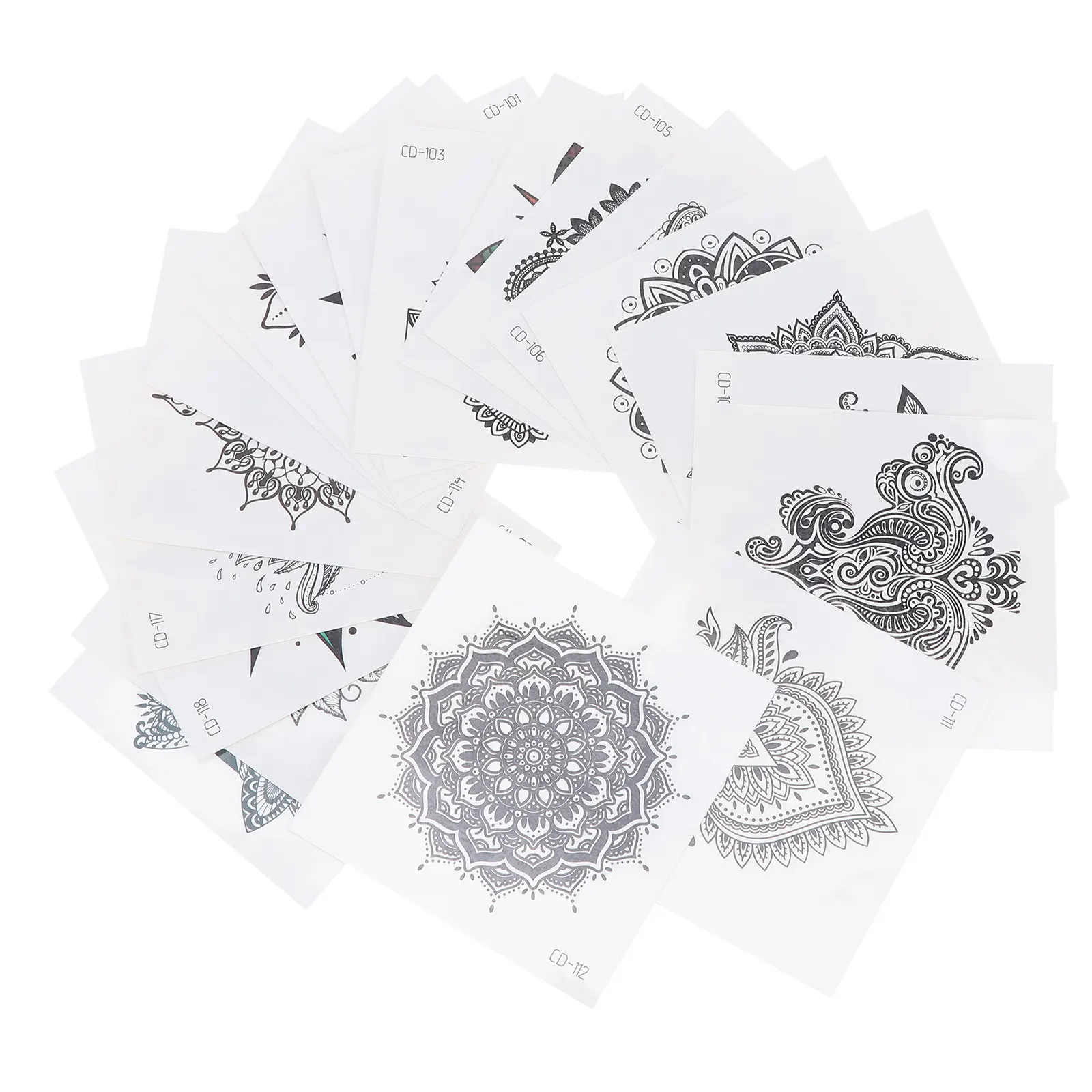 

20pcs Waterproof M Floral Body Decals Sexy Sticker Designs Body Tattoos Long Lasting Safe Tattoos Stickers Skin