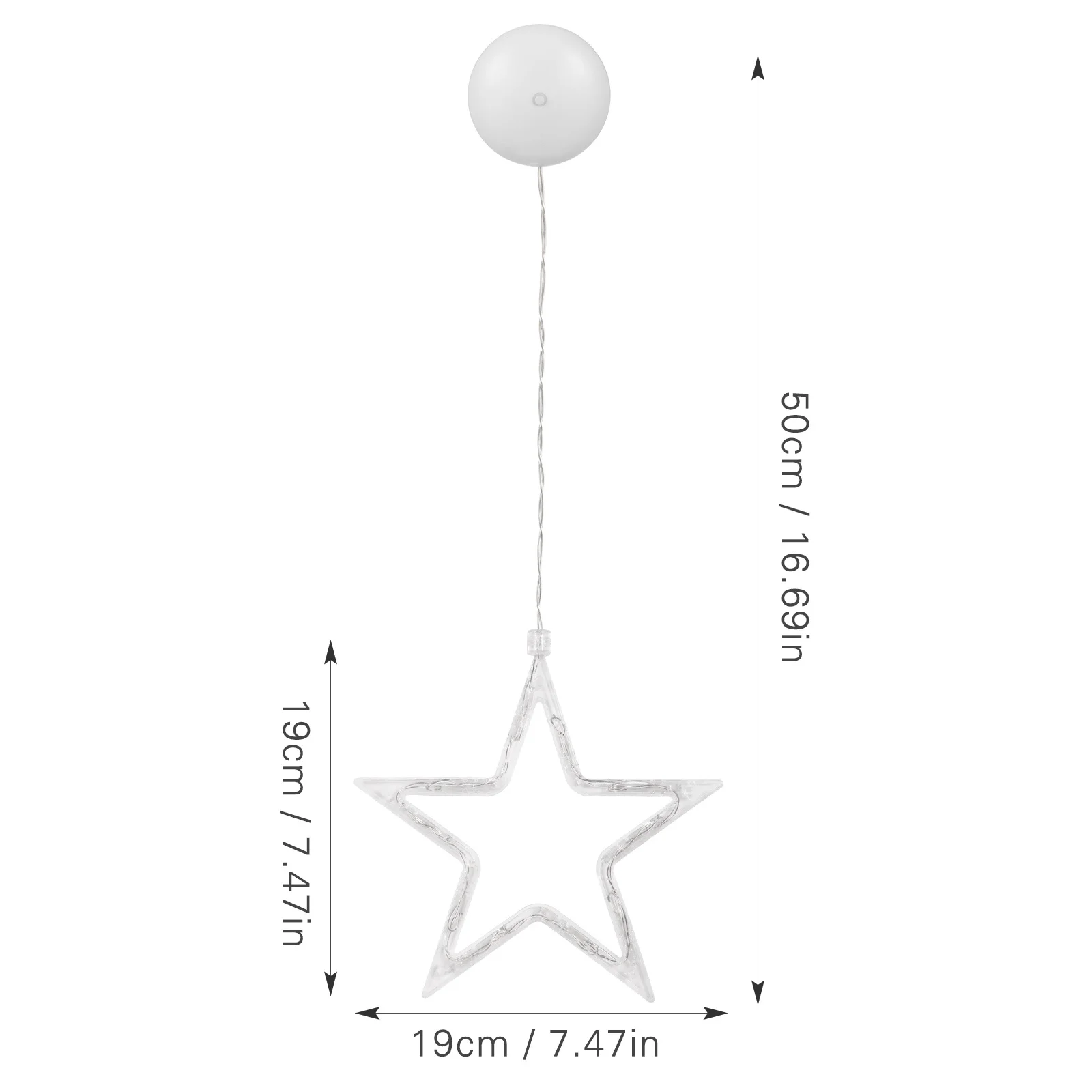 10 LED نجمة خماسية معلقة نافذة ضوء تعمل LED سلسلة الجنية أضواء شفط كأس داخلي حفل زفاف عيد الميلاد