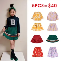 Clearance 2023 BC Korean Kids Clothes Top Tshirt Long Sleeve Shirts Skirts For 2023 New Child Girls Winter Children's Clothing