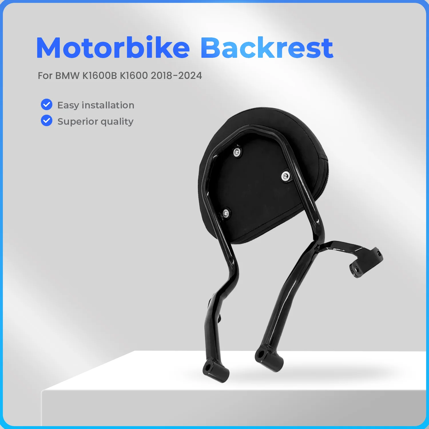 Motorcycle Bar Passenger Backrest Luggage Rack Back Support Shelves Trunk For BMW K1600B K1600 2018-2024 2020 2021 2022 2023