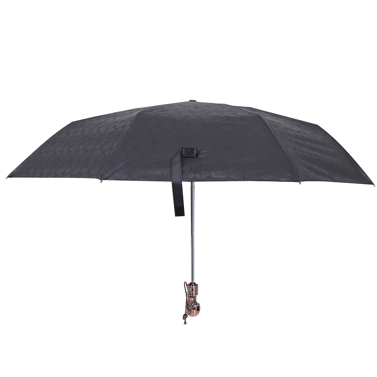 

Skull Umbrella Windproof Retractable for Rain Travel Folding Metal Head UV Portable Sun