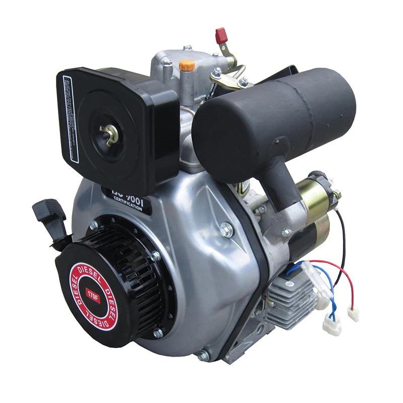 Hiearns HR170F 2.5kW Air-Cooled Single Cylinder Engine Silver Direct Drive Euro 5