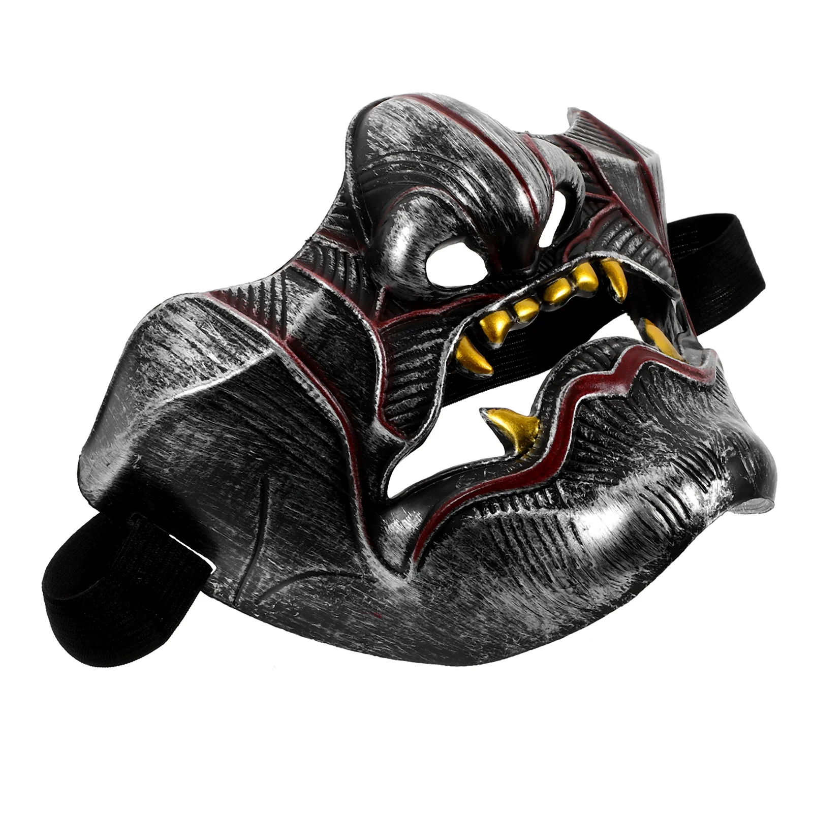 Maschera Cosplay giapponese Plastica Uomo Donna Puntelli per feste Divertente elastico B Dettaglio Accessori per il trucco dal design luminoso di lunga durata