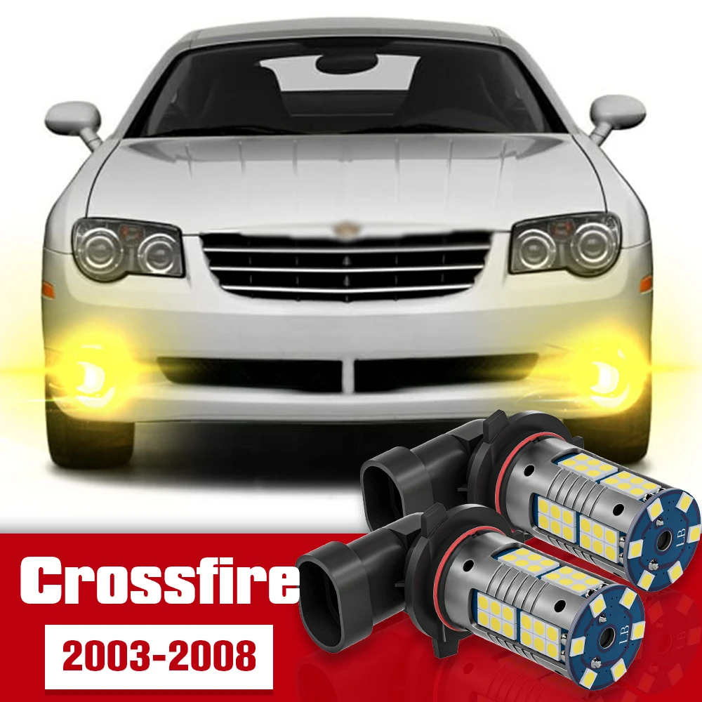 

2pcs LED Accessories Front Fog Light Bulb Lamp For Chrysler Crossfire 2003-2008 2004 2005 2006 2007