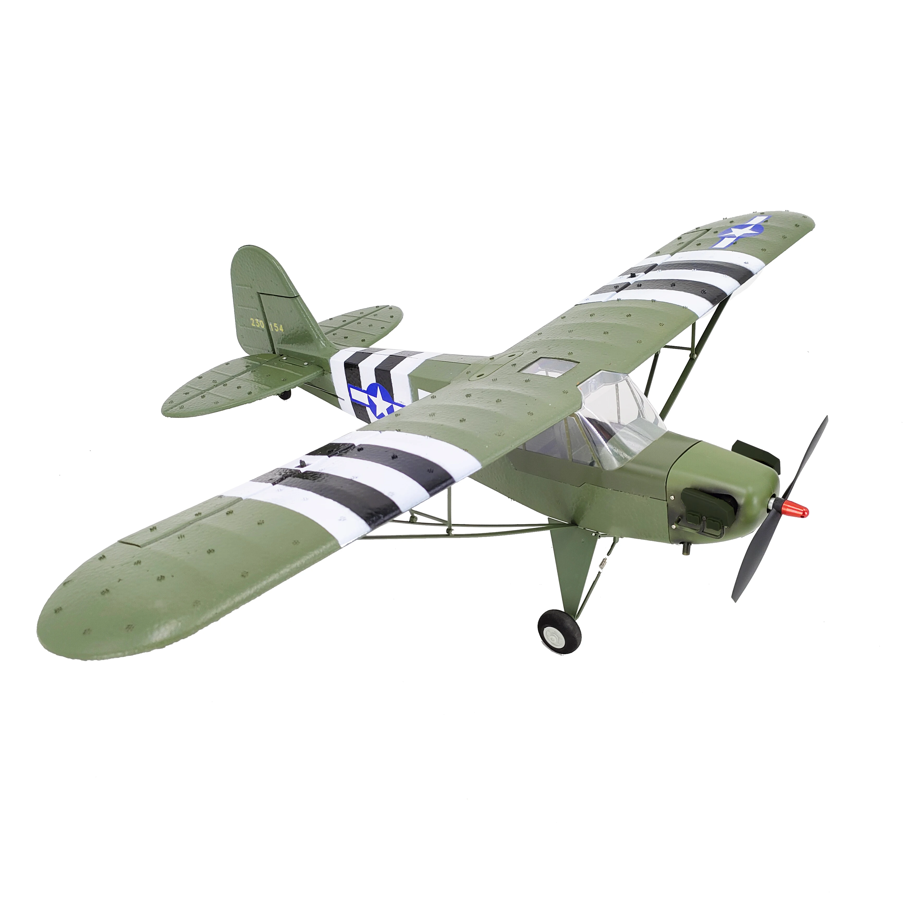 

HOSHI FX9703 1/16 Scale Remote Control Aircraft Model J3 Brushless 4CH Six-axis Stabilized 3D Fixed Wing Aircraft RC Glider
