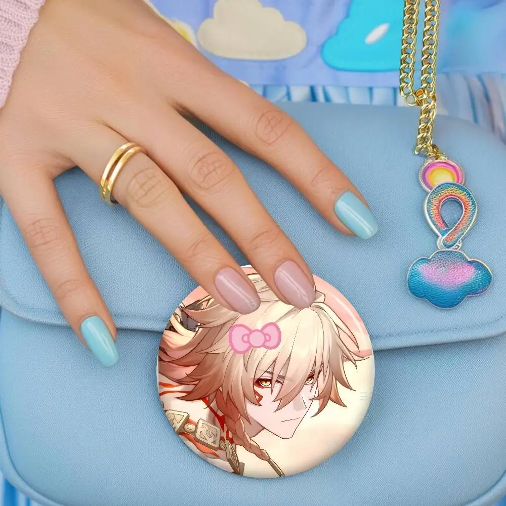 Honkai Star Rail Mydei New  Brooches Soft Button Pin Funny Silly Gnarpy on A Skateboard Meme Badge Gamer Collection Gifts view 6