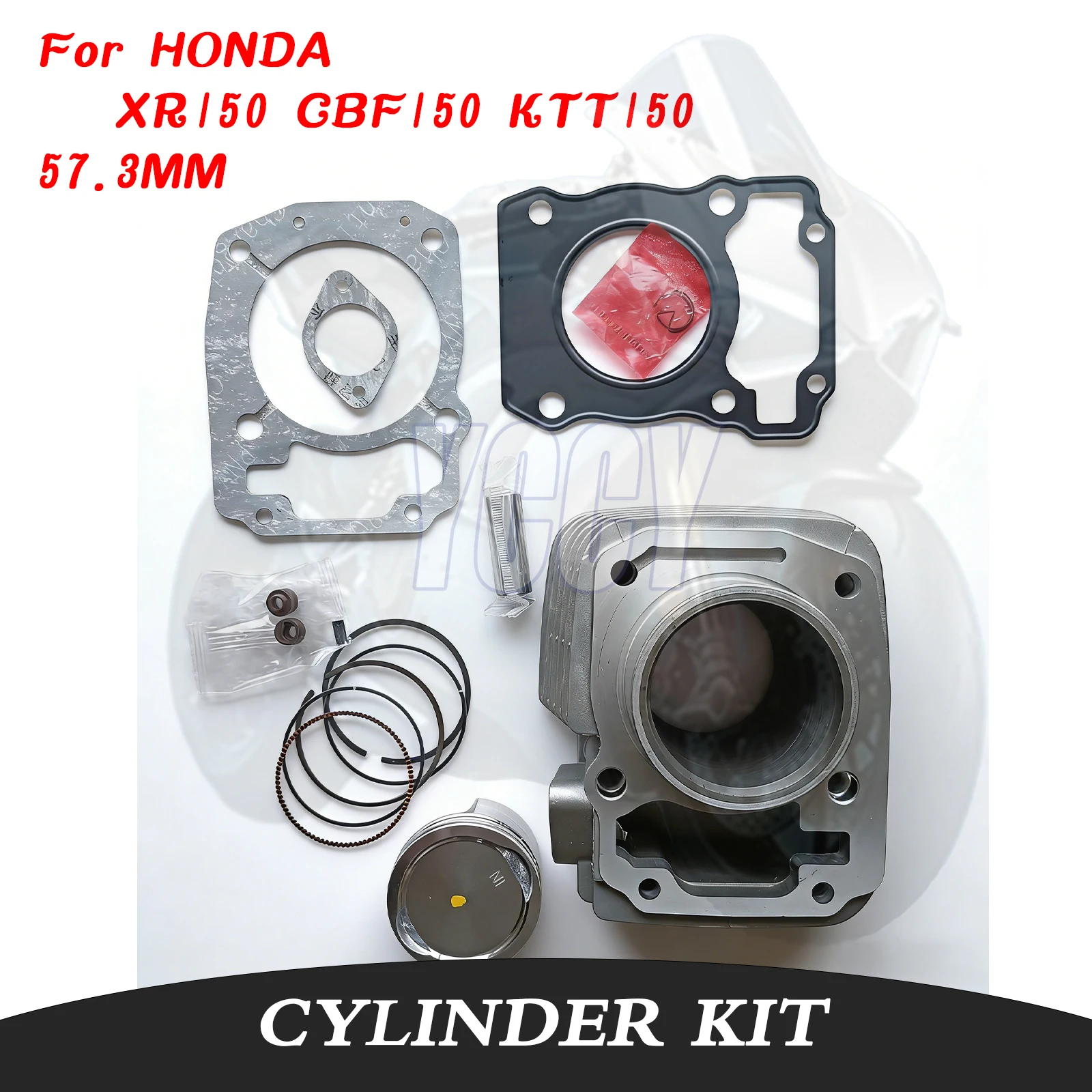 

57.3MM High Quality Motorcycle Cylinder Kit Piston Ring Gasket Engine Parts Sliver For HONDA XR150 CBF150 KTT150 CBF XR KTT 150
