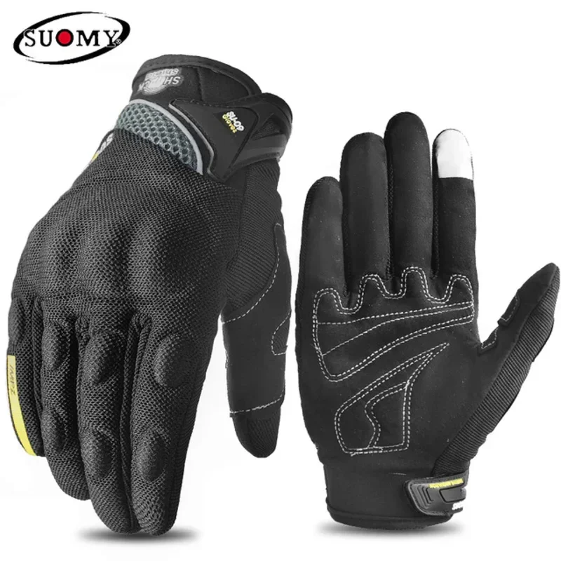 Motorcycle Suomy Summer Mesh Breathable Moto Gloves for Men And Women Touch Screen Motocross Biker Outdoor Riding Cycling Glove